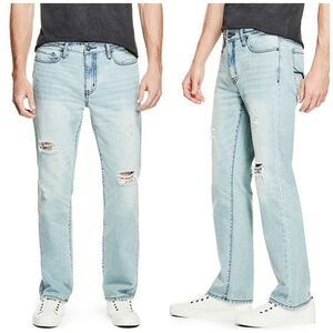 NEW GUESS Men's Crescent Straight Jeans SZ 30x30